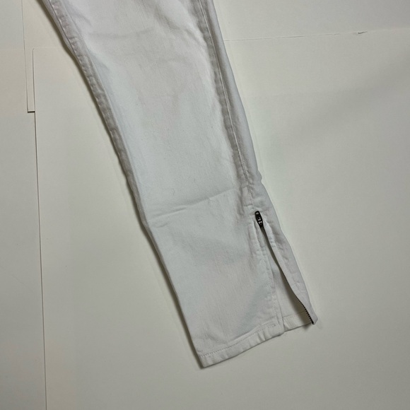 Banana Republic White Denim Skinny Jeans Women’s 30 - Picture 3 of 7